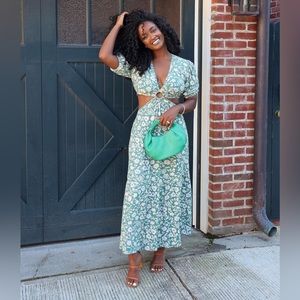 NWT The Drop Floral Cutout Dress
